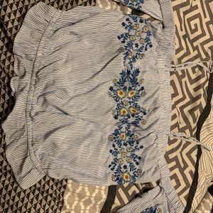 off the shoulder shirt